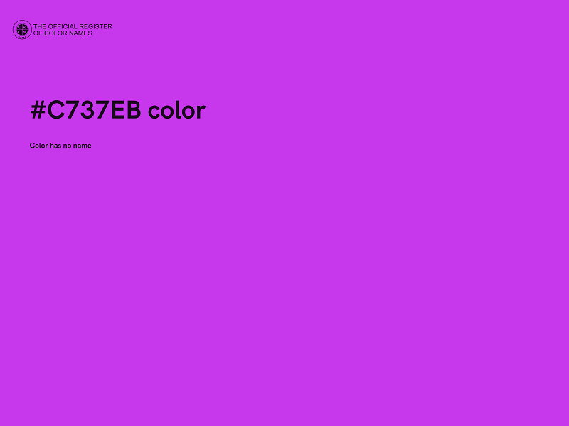 #C737EB color image