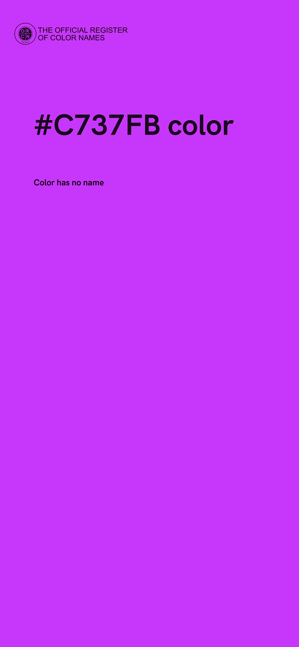#C737FB color image
