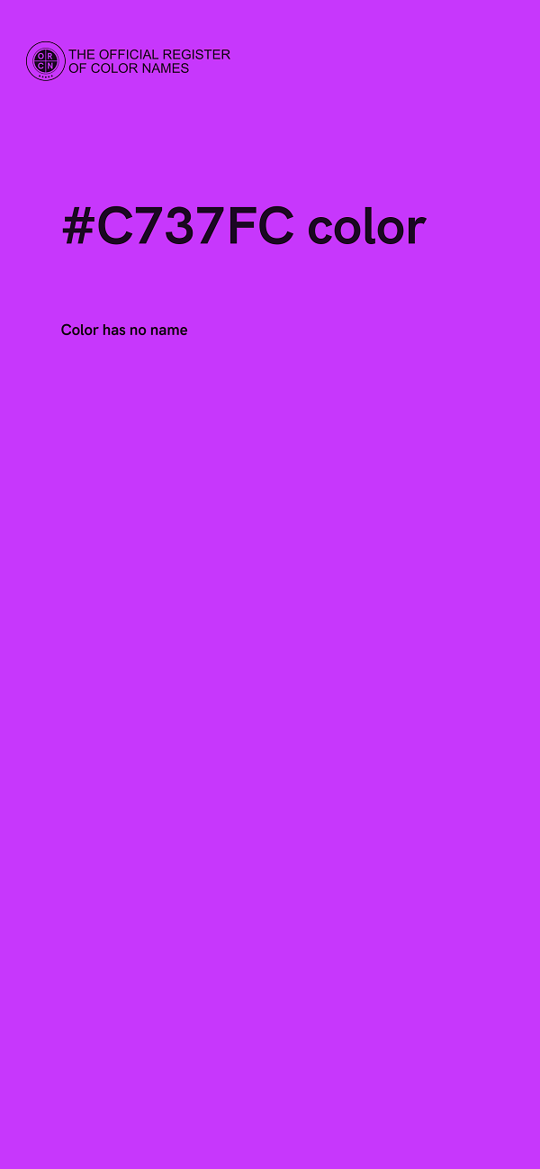 #C737FC color image