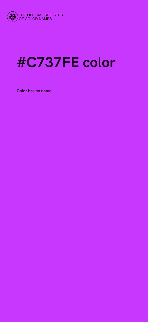 #C737FE color image