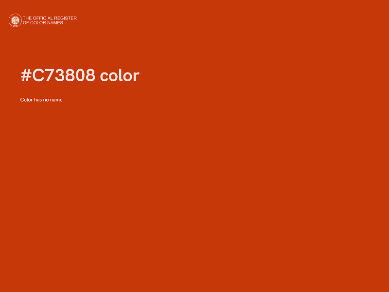 #C73808 color image