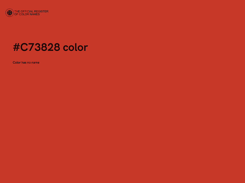 #C73828 color image