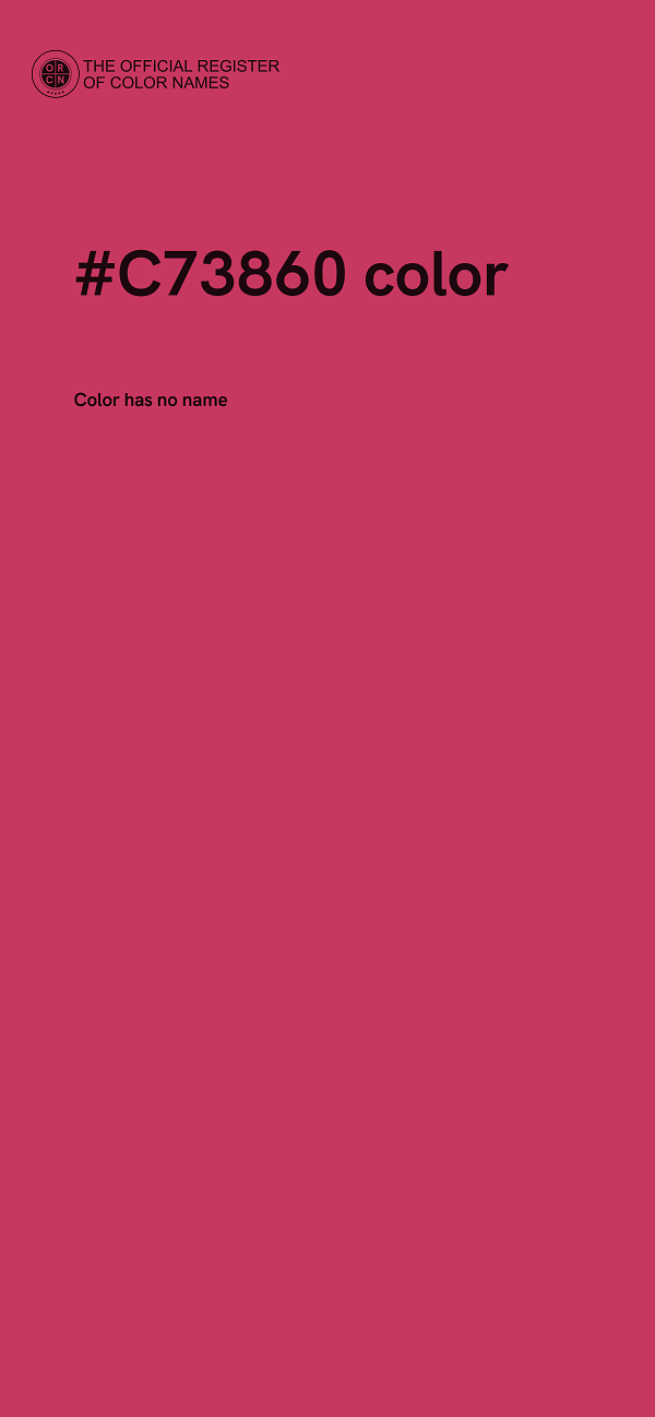 #C73860 color image