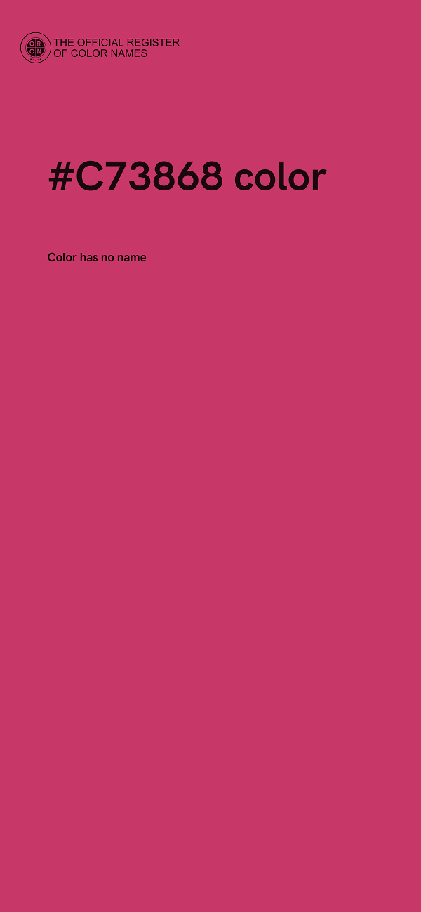 #C73868 color image