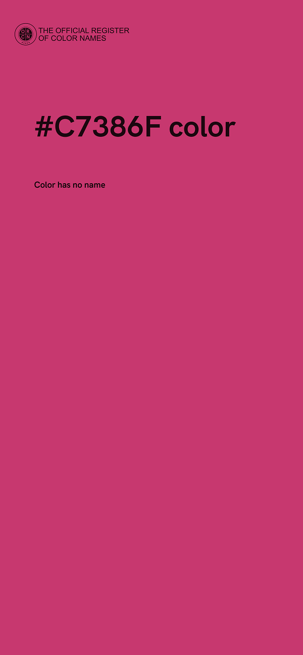 #C7386F color image