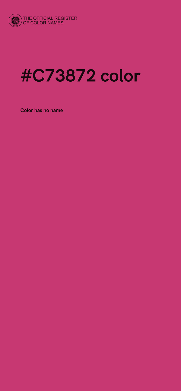 #C73872 color image