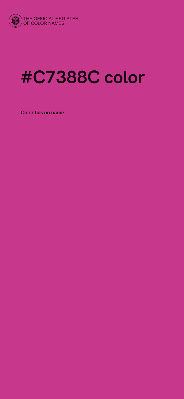 #C7388C color image