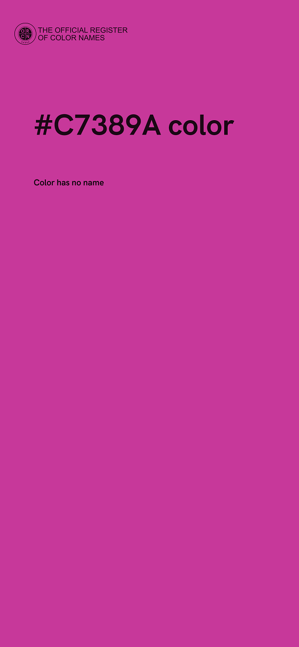 #C7389A color image