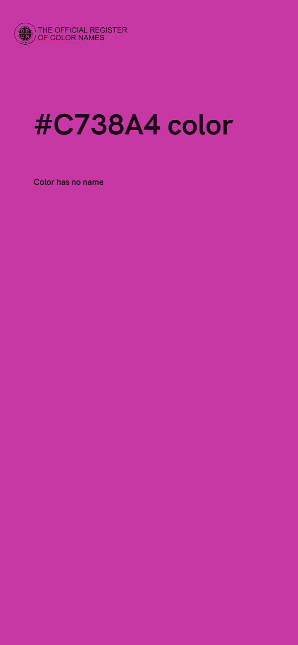 #C738A4 color image