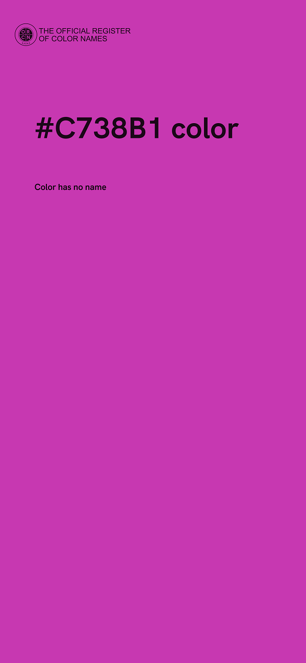 #C738B1 color image