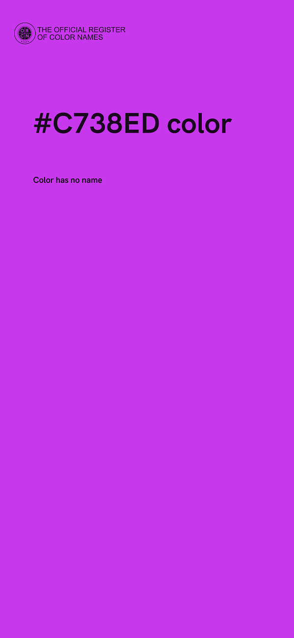 #C738ED color image