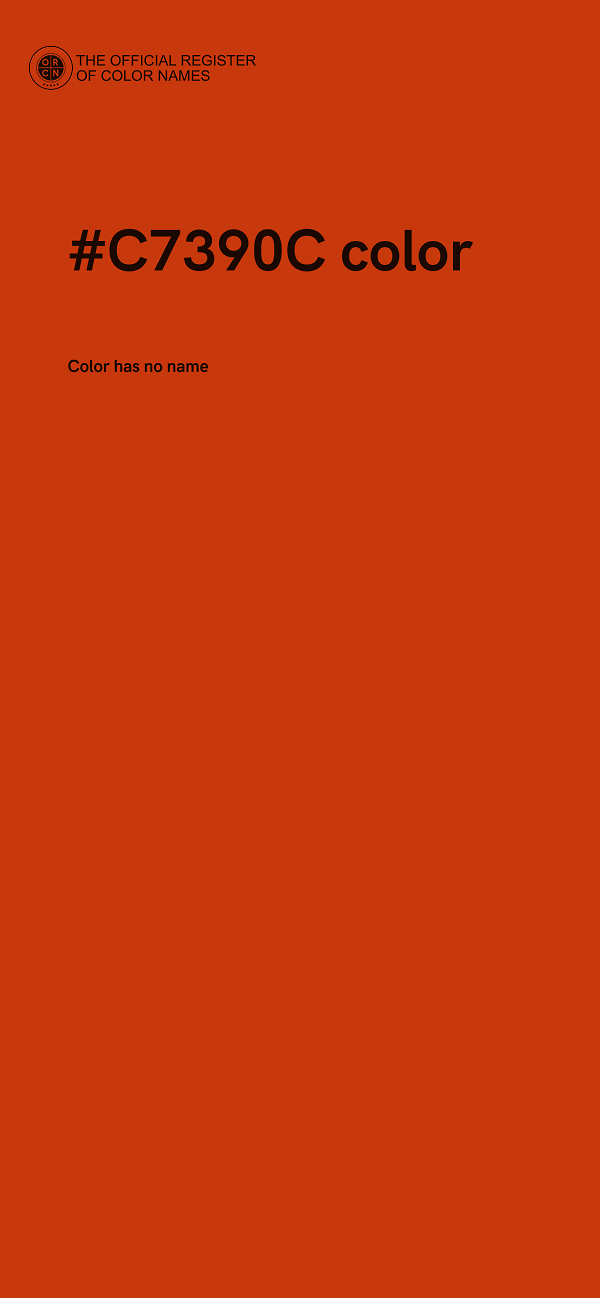 #C7390C color image