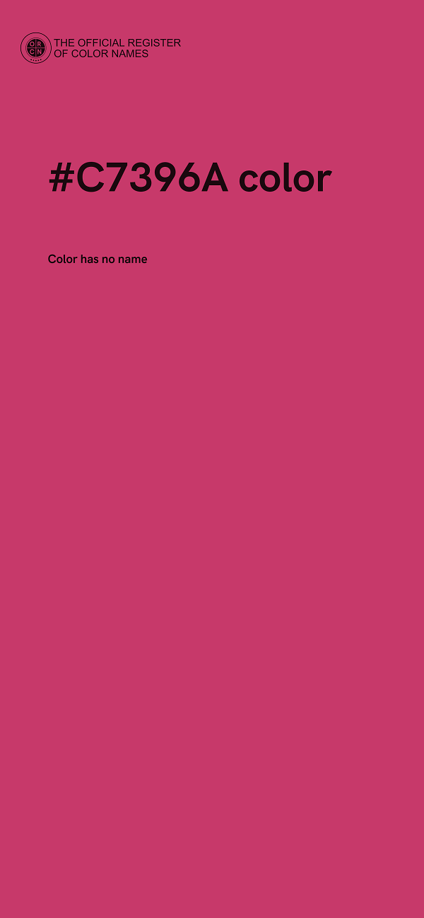 #C7396A color image