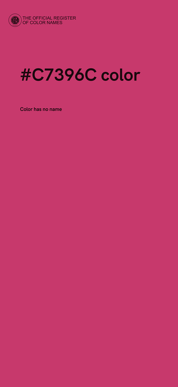 #C7396C color image