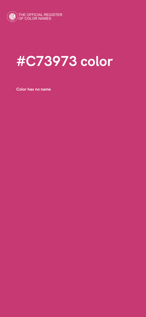 #C73973 color image