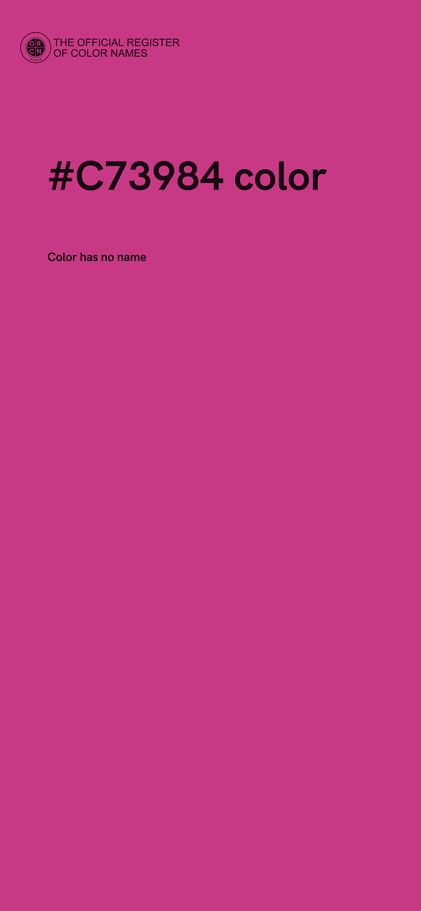 #C73984 color image