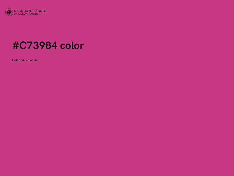 #C73984 color image