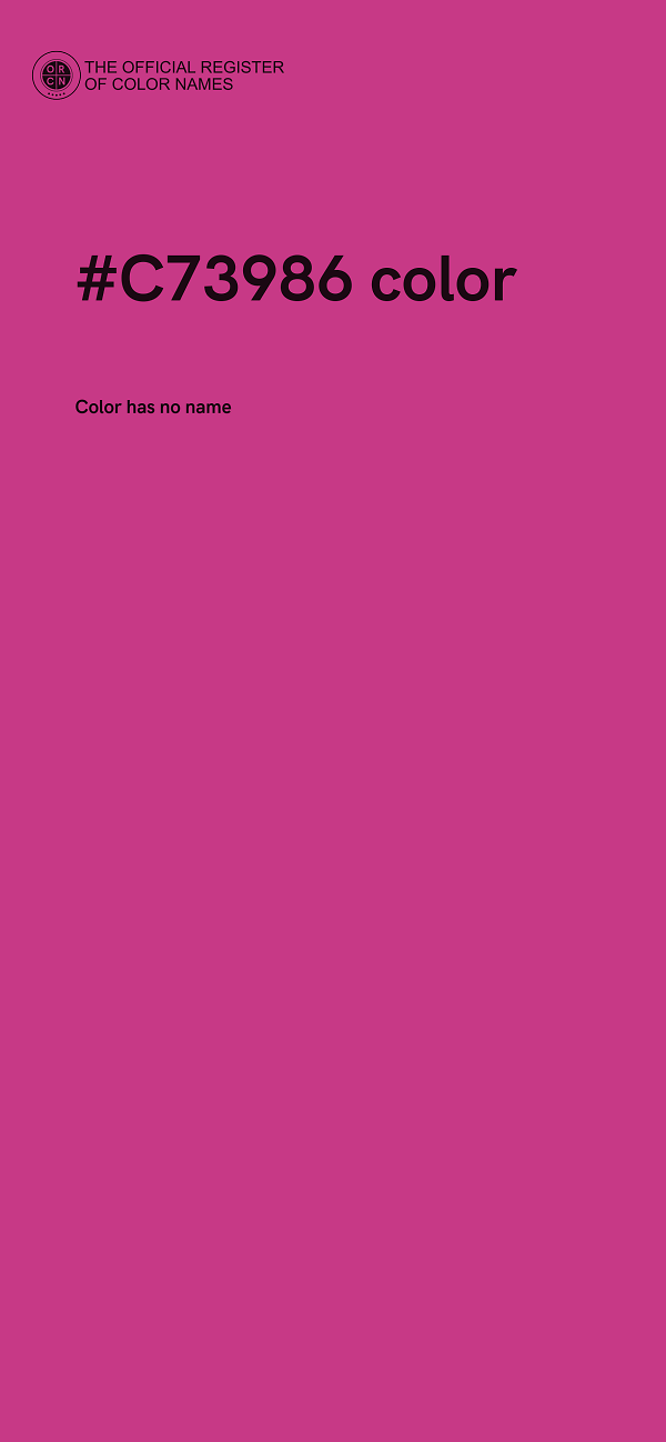 #C73986 color image