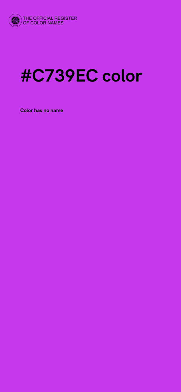 #C739EC color image