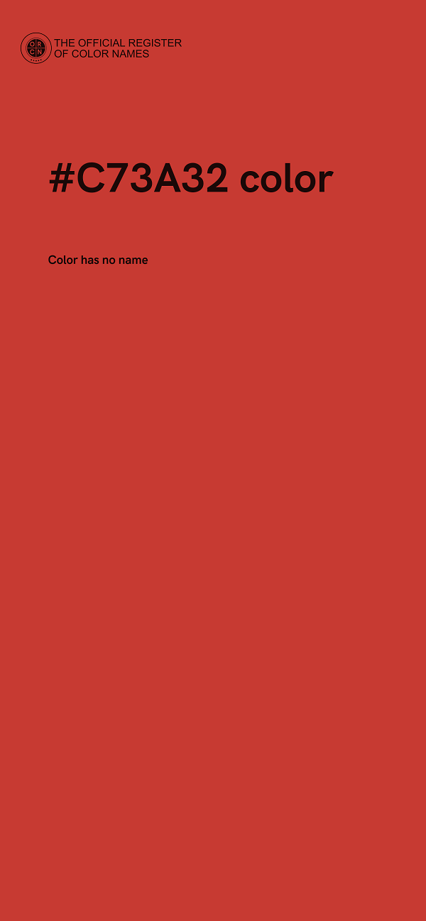 #C73A32 color image