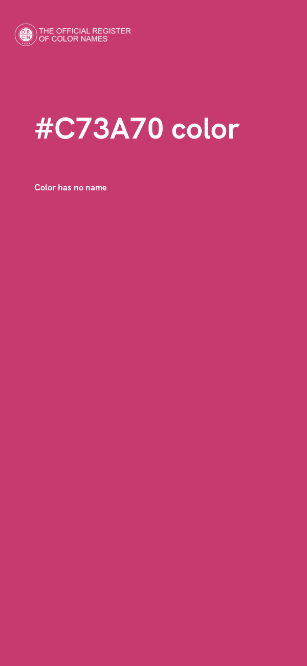 #C73A70 color image