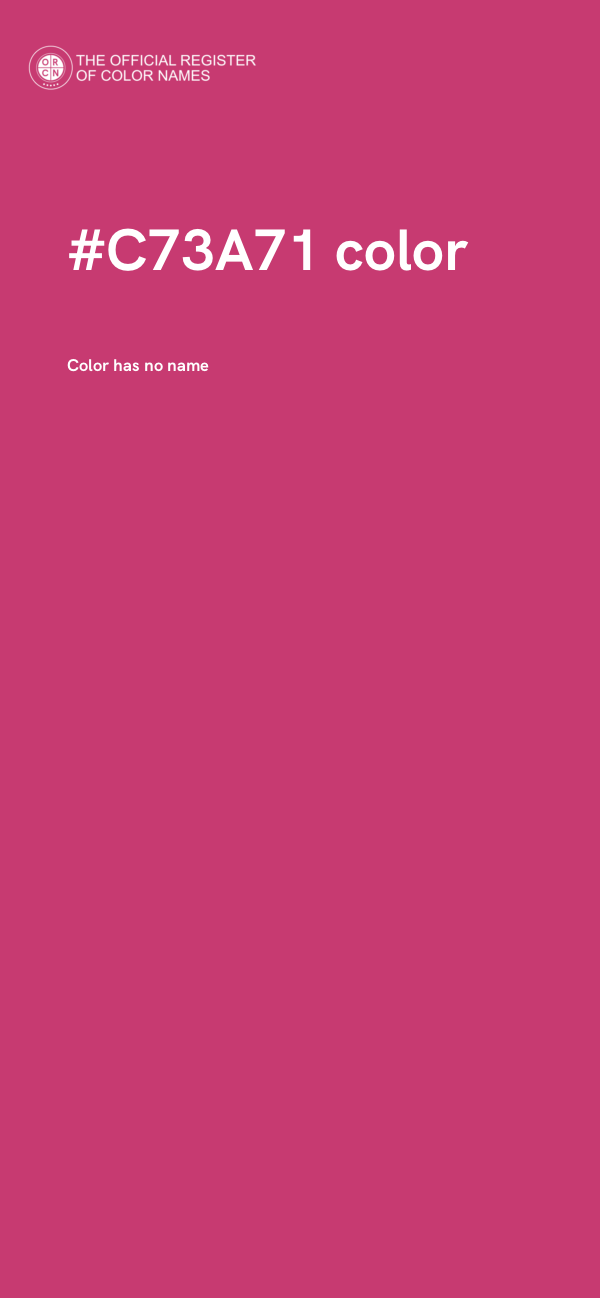 #C73A71 color image