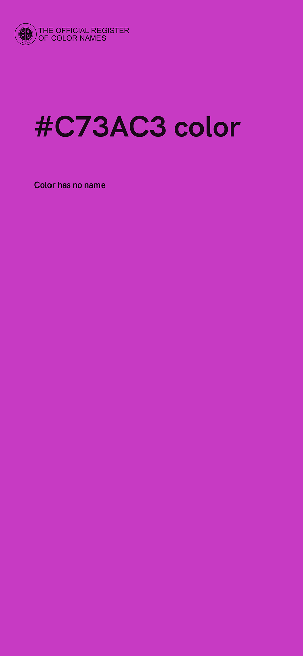 #C73AC3 color image