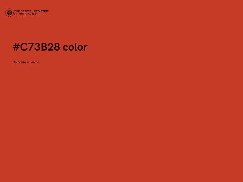 #C73B28 color image