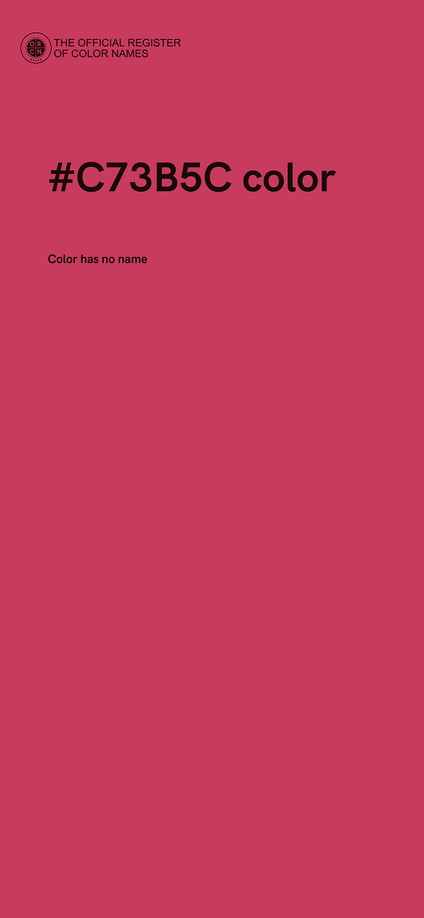 #C73B5C color image