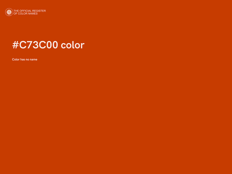 #C73C00 color image