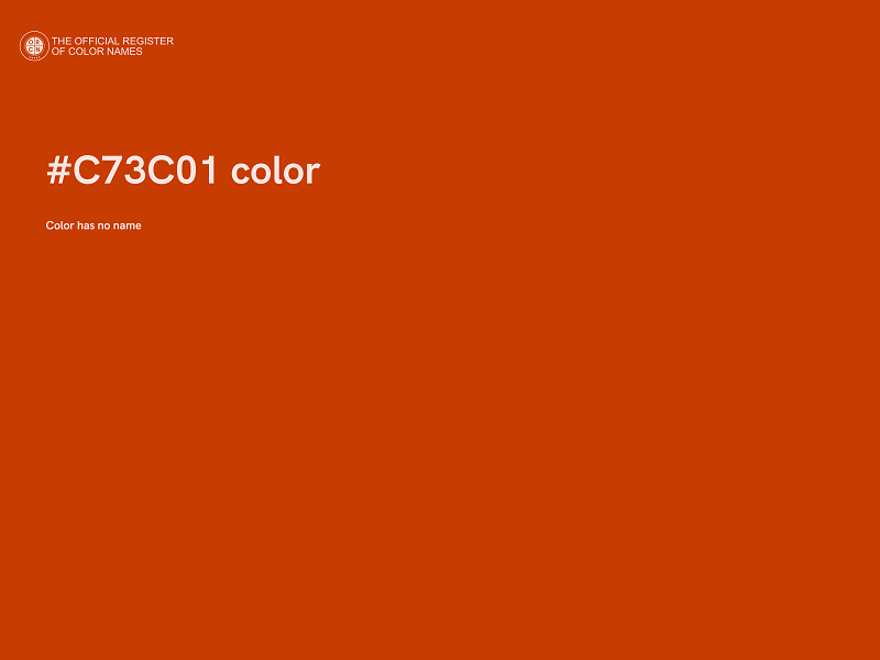 #C73C01 color image