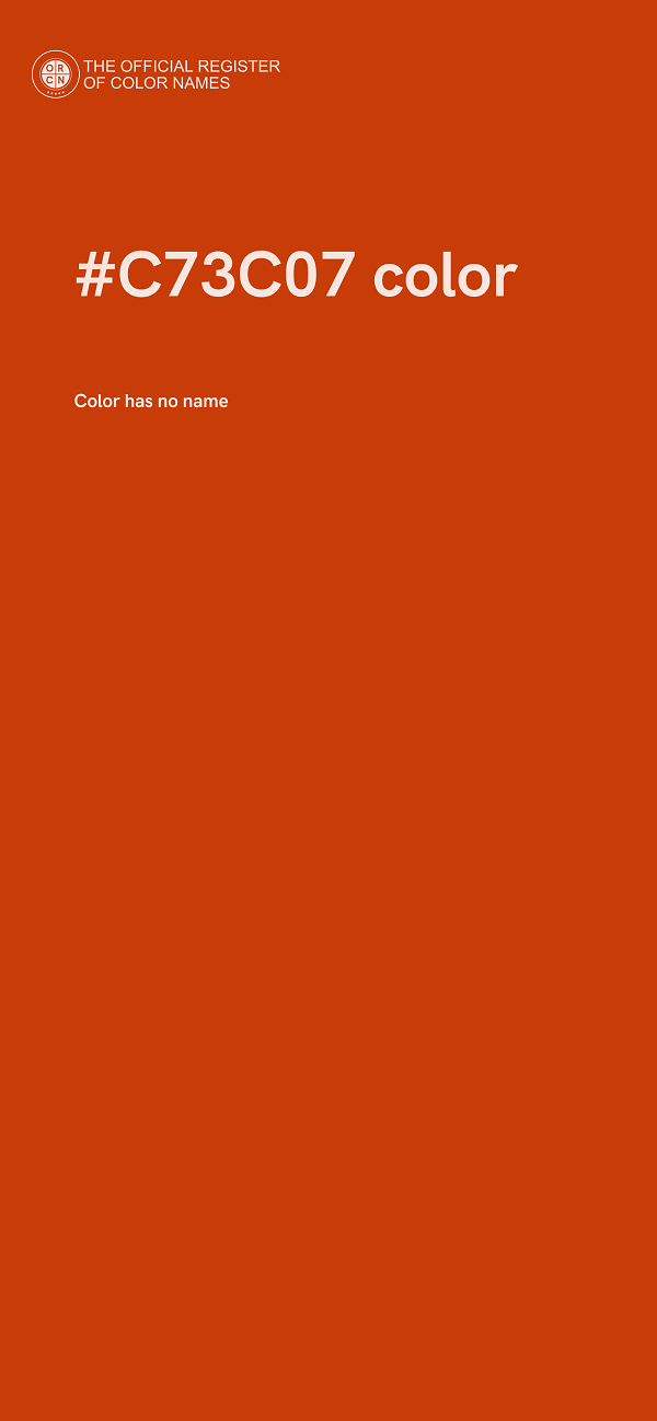#C73C07 color image