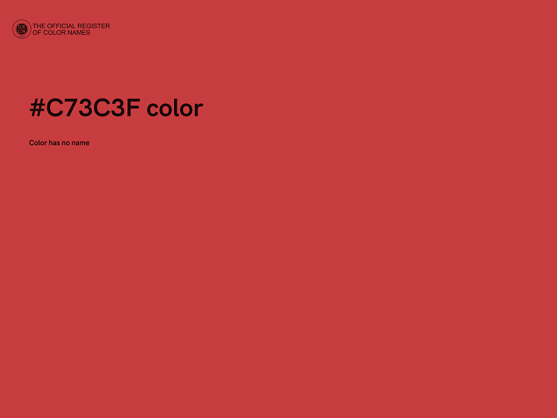 #C73C3F color image