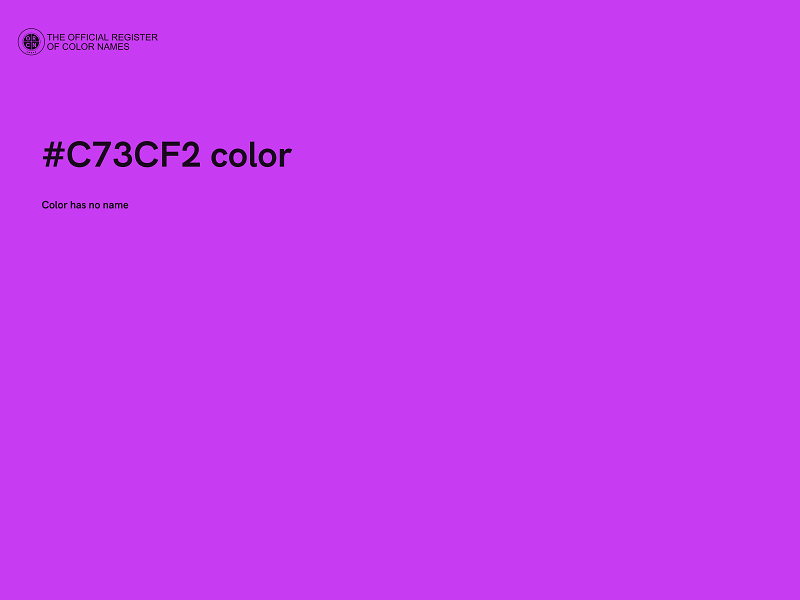 #C73CF2 color image