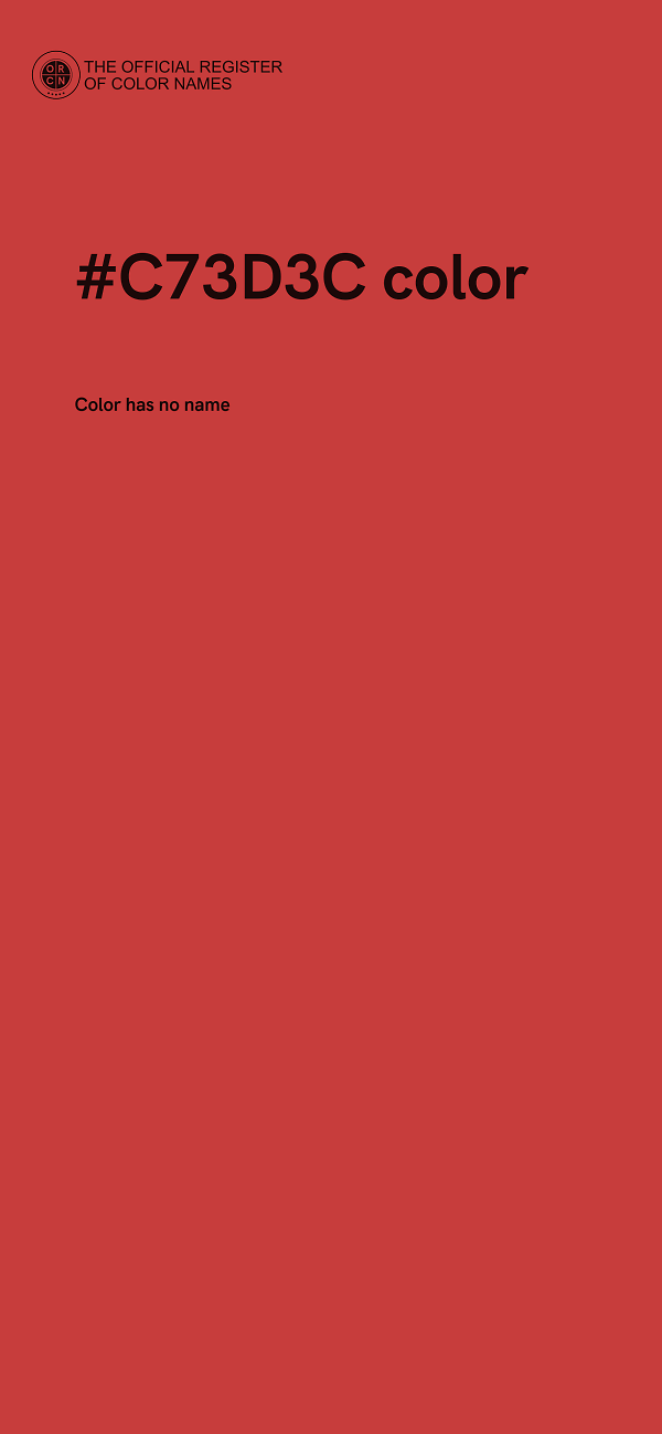 #C73D3C color image