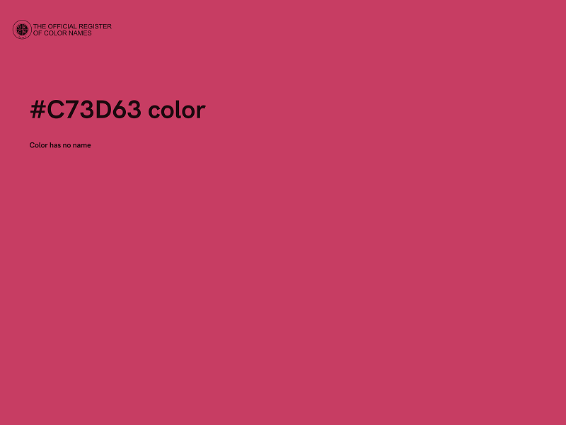 #C73D63 color image