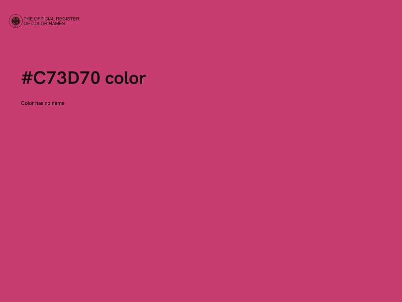 #C73D70 color image