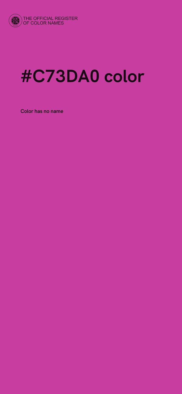 #C73DA0 color image