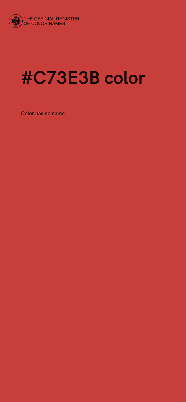#C73E3B color image