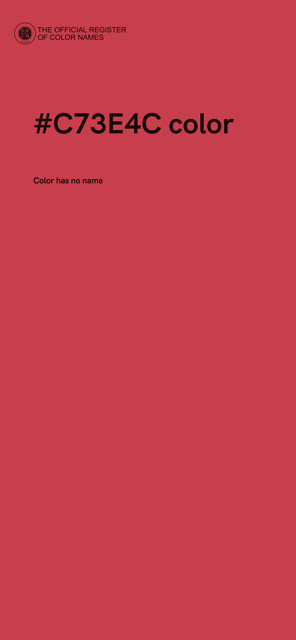 #C73E4C color image