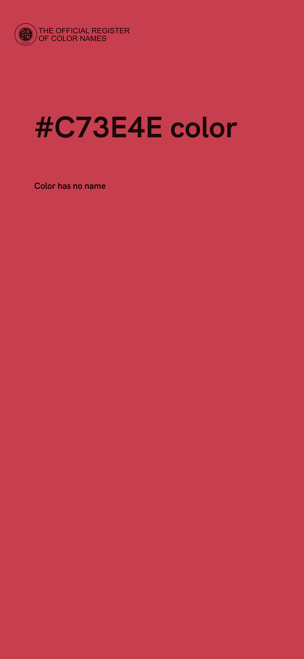 #C73E4E color image
