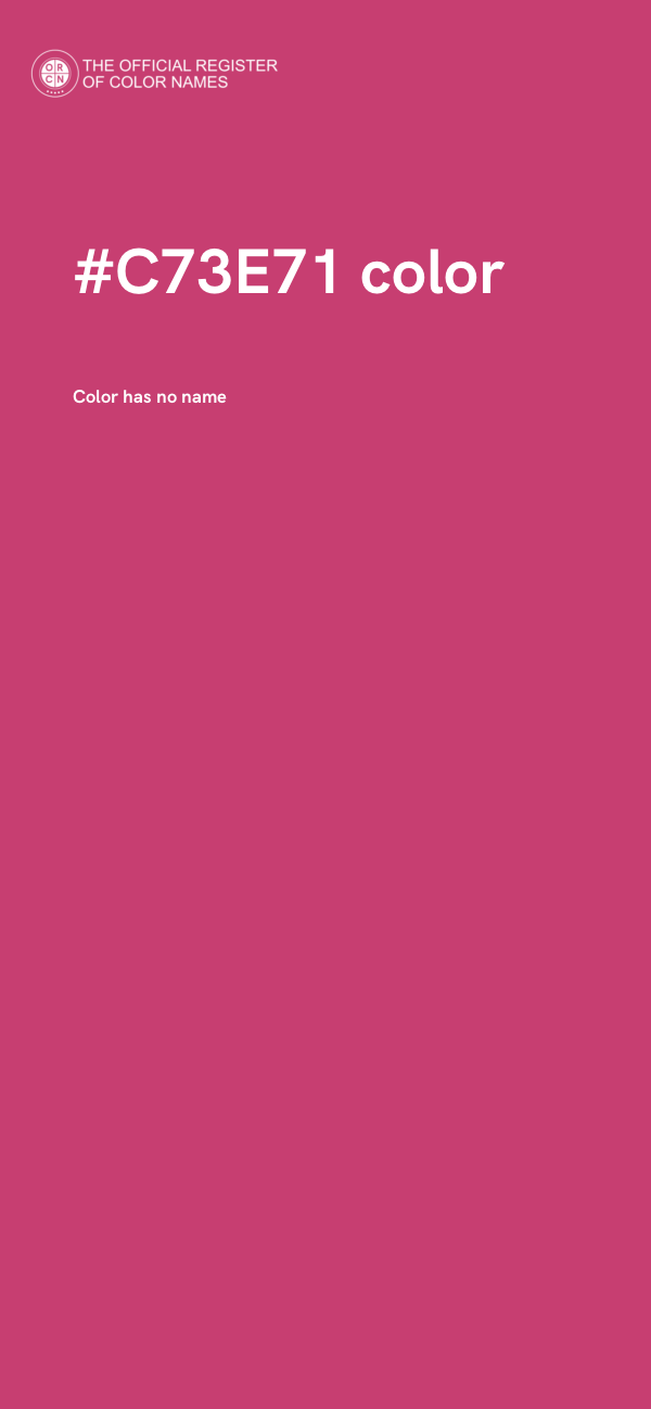 #C73E71 color image