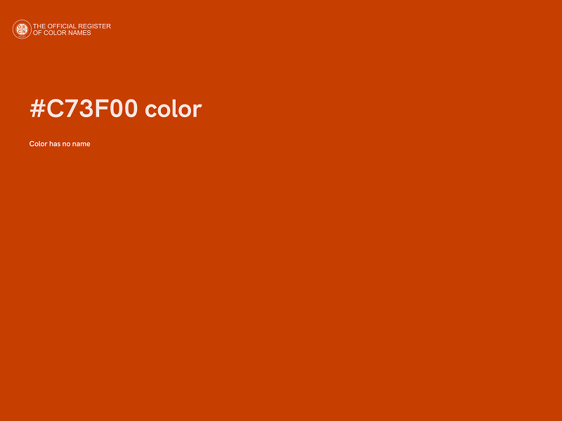 #C73F00 color image