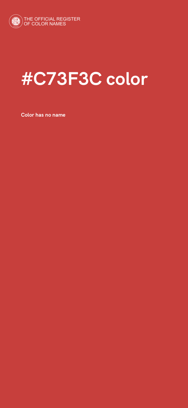#C73F3C color image