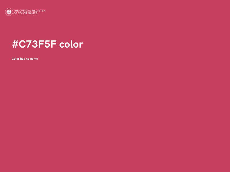 #C73F5F color image