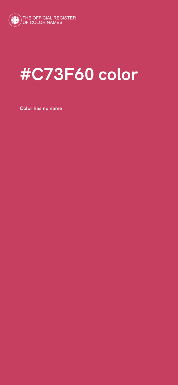 #C73F60 color image