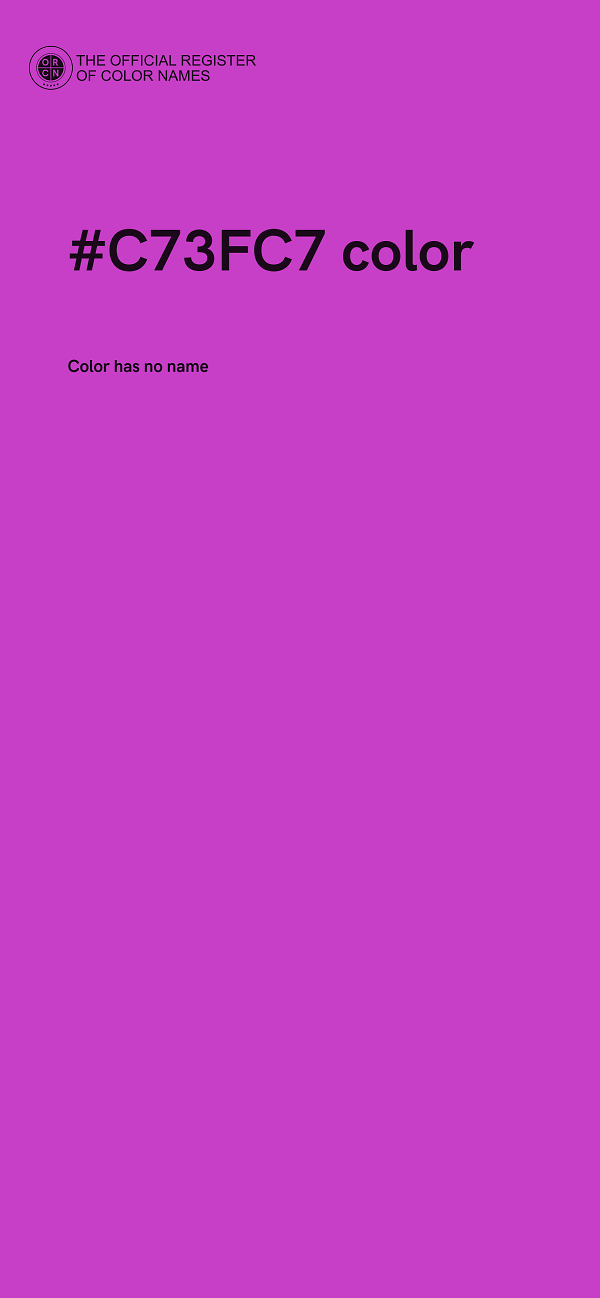 #C73FC7 color image