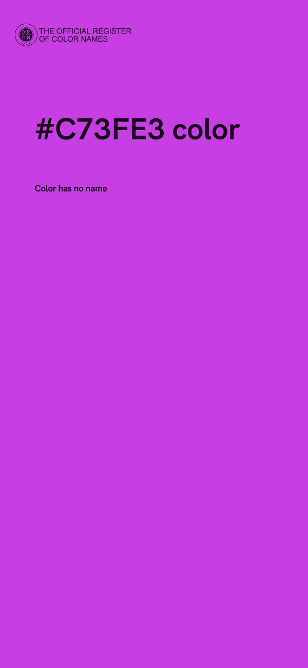 #C73FE3 color image
