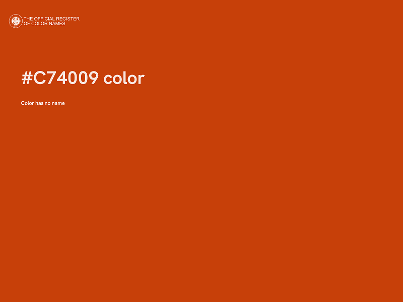 #C74009 color image