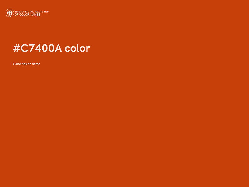 #C7400A color image